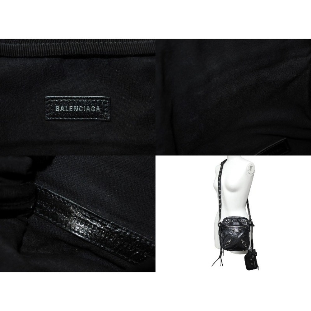 Balenciaga Le Bag Black Shoulder Cagoule - Picture 9 of 9